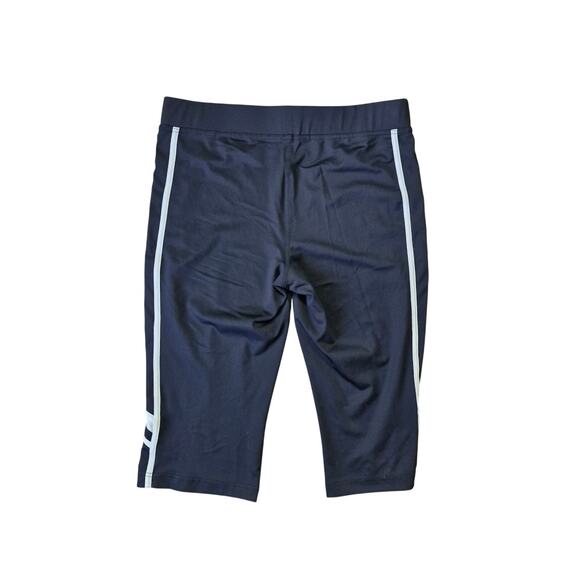 Fila Cropped Leggings Women’s Size Large Black with White Logo - Picture 4 of 4